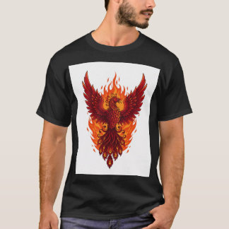 Majestic Phoenix Flame Design | Bold Vector Art T-Shirt