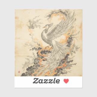 Majestic Phoenix Rising from Flames – Traditional