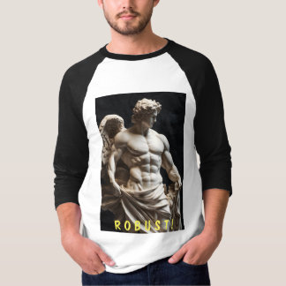 "Majestic Physique: Greek God-Inspired Muscular T- T-Shirt