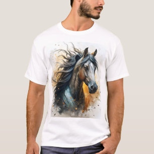 Majestic Powerful Horse Running Wild Beauty  T-Shirt