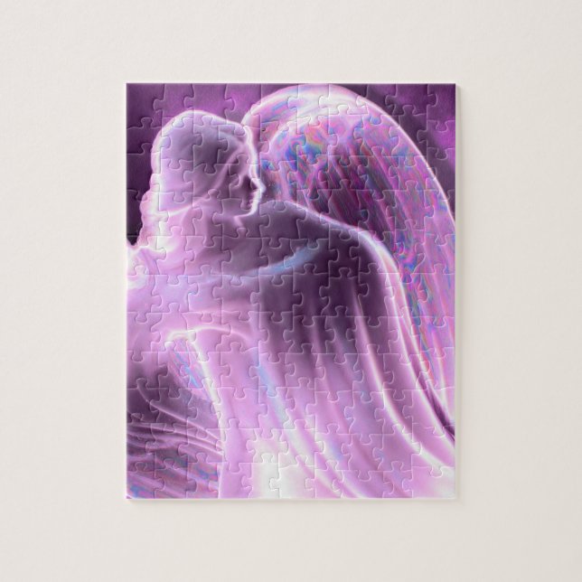 Majestic Purple Angel Puzzle (Vertical)