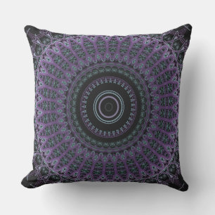 Majestic Purple Mandala Cushion