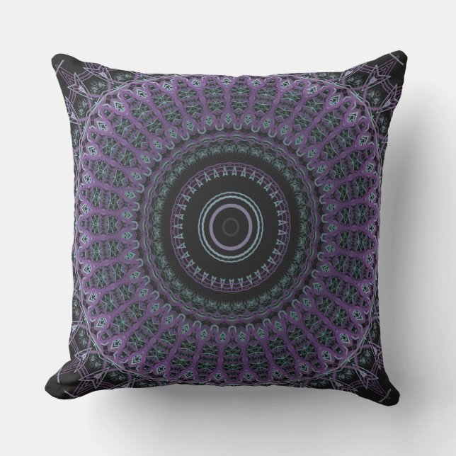 Majestic Purple Mandala Cushion (Front)