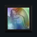 Majestic Rainbow Angel keepsake Box<br><div class="desc">This rainbow angel keepsake box will make a great Christmas,  valentine's day,  birthday,  baby shower or mother's day gift. Choose your box size and frame colour. Customise with a name or date.</div>