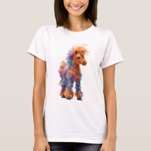 Majestic Rainbow Sunset Pony Women T-Shirt