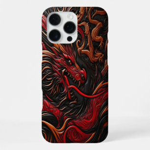 Majestic Red Dragon Design iPhone 16 Pro Max Case
