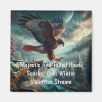 Majestic Red-Tailed Hawk Soaring