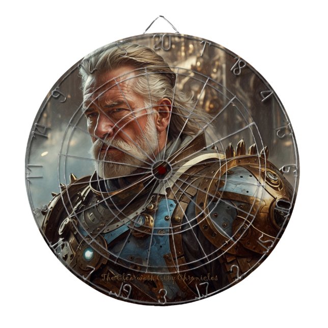 Majestic Regal Steampunk King Dartboard (Front)