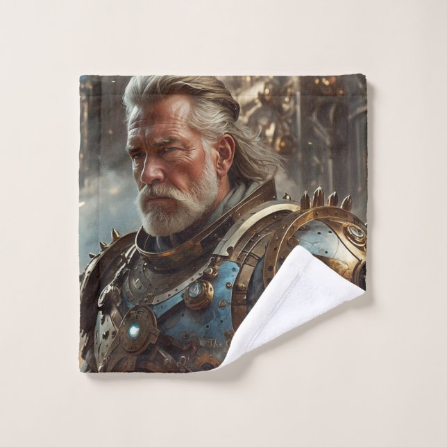 Majestic Regal Steampunk King Flannel Wash Cloth (Wash Cloth)