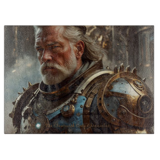 Majestic Regal Steampunk King Glass Chopping Board