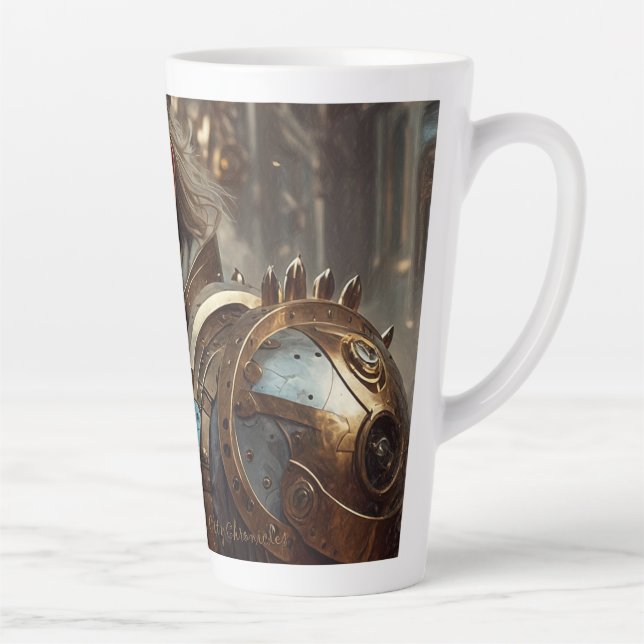 Majestic Regal Steampunk King Latte Mug (Right)