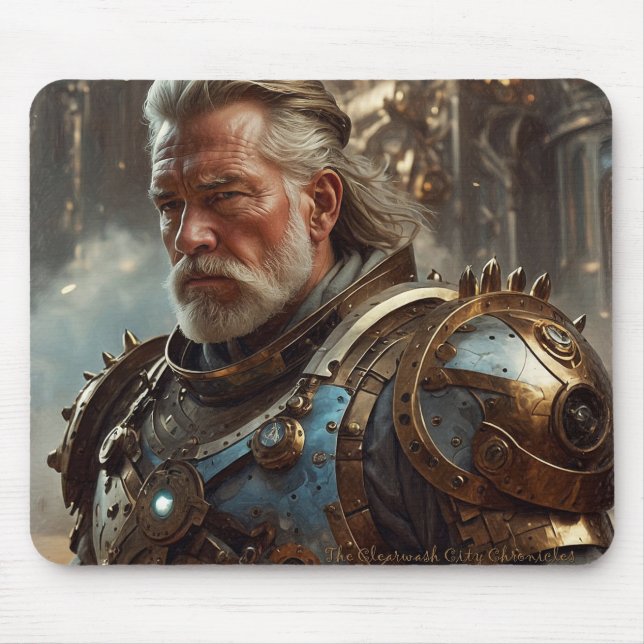 Majestic Regal Steampunk King Mousepad (Front)