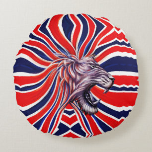 Majestic Roar Round Cushion