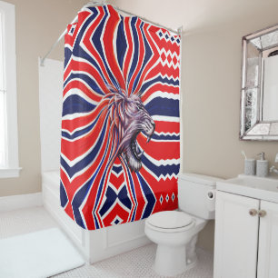 Majestic Roar Shower Curtain