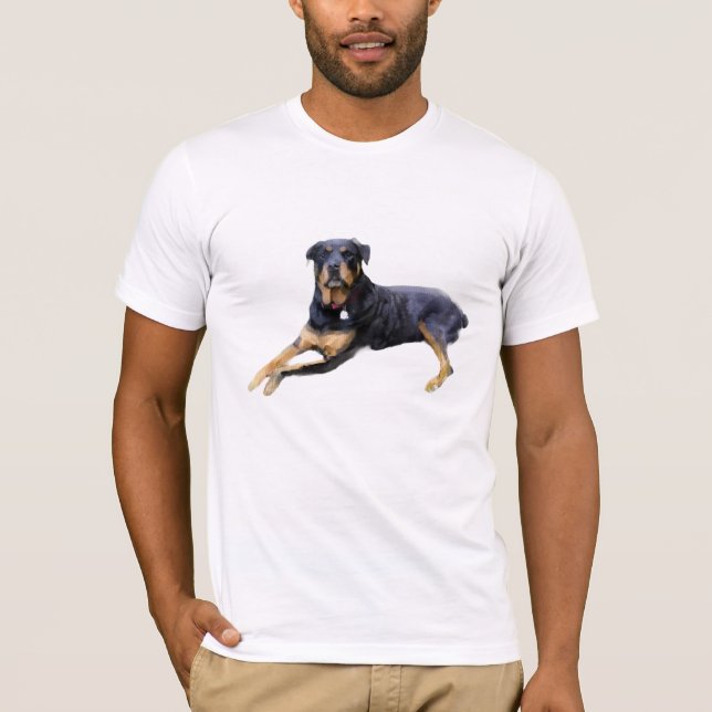 Majestic Rottweiler: Serenity in Strength T-Shirt (Front)