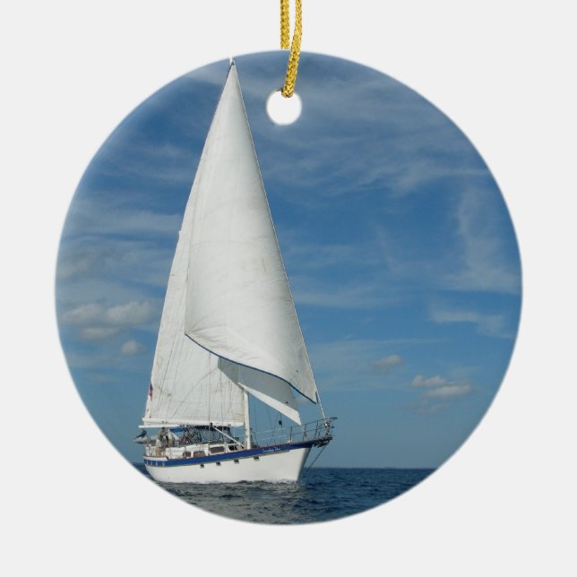 Majestic Sail Ornament (Front)