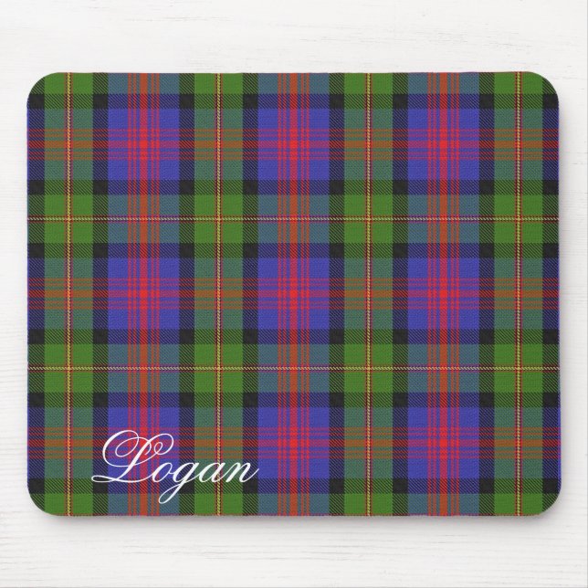 Majestic Scottish Clan Logan Tartan Mouse Pad (Front)