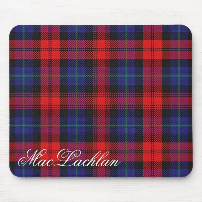 Majestic Scottish Clan MacLachlan Tartan Mouse Pad (Front)
