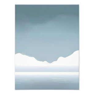 Majestic Serenity - Mountain Lake Landscape Photo Print