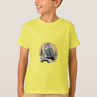 majestic snow owl perched T-Shirt