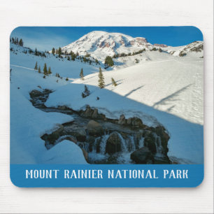 Majestic Snowbound Mt. Rainier Mouse Pad