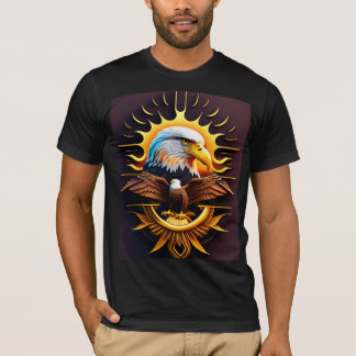 "Majestic Soar" eagle t-shirt design.