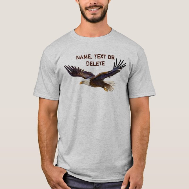 Majestic Soaring Personalised EAGLE Mens Shirts (Front)