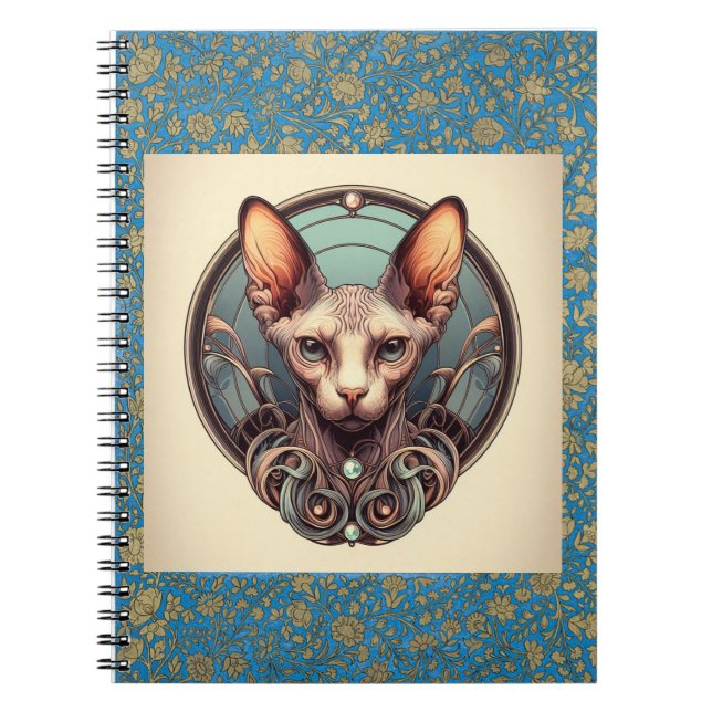 Majestic Sphinx: A Feline Guardian Planner Notebook (Front)