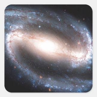 Majestic Spiral Galaxy Print Milky Way Andromeda Square Sticker