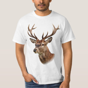 Majestic Stag Deer Portrait with Large Antlers T-Shirt