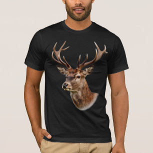Majestic Stag Deer Portrait with Large Antlers T-Shirt