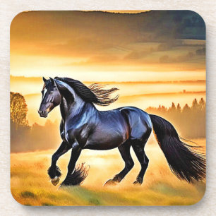 Majestic Stallion Run Design Coaster