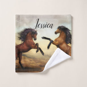 Majestic Stallions Wash Cloth