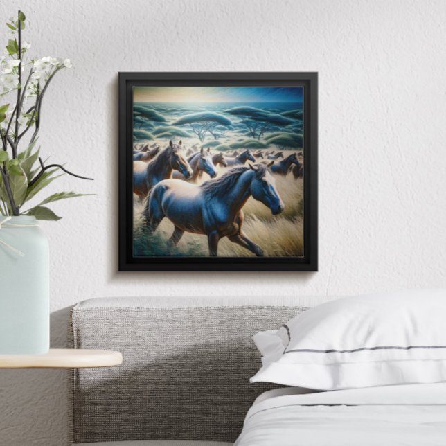 Majestic Stampede in Golden Field Poster (Creator Uploaded)