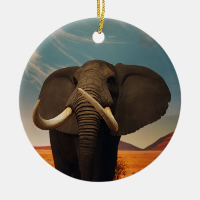 Majestic Stature Ceramic Ornament (Front)