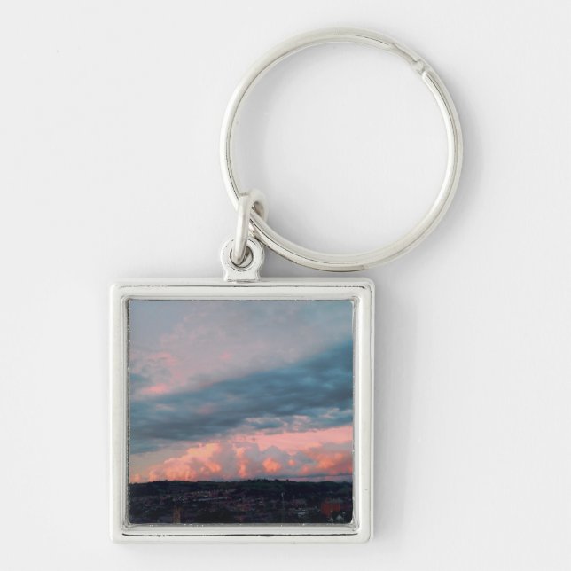 Majestic Sunset in Wales Key Ring (Front)