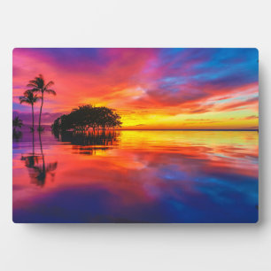 Majestic Sunset   Wailea Beach, Maui, Hawaii Plaque