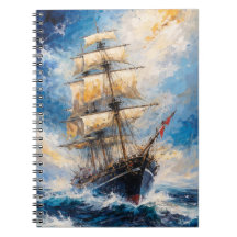 Majestic Tall Ship at Sea – Impressionist Nautical