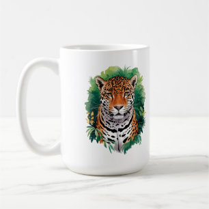 "Majestic Tiger in Jungle Art - Wildlife Nature Coffee Mug