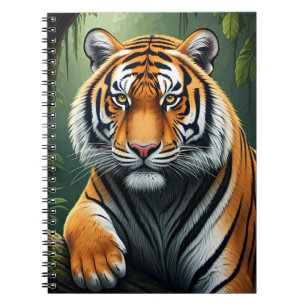Majestic Tiger in Jungle Notebook