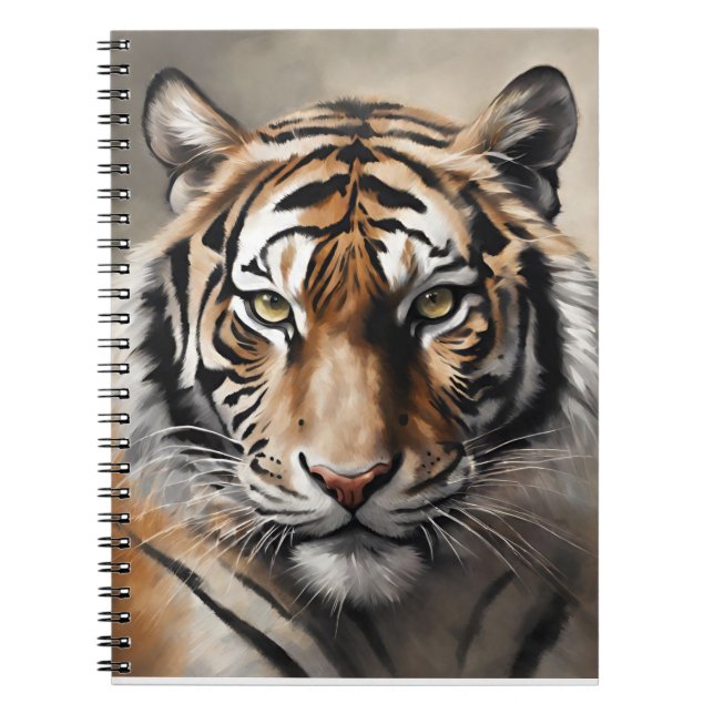 Majestic Tiger Portrait Notebook (Front)