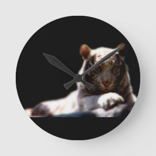Majestic Tiger Round Clock
