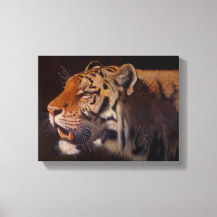 Majestic Tiger Small Canvas Print