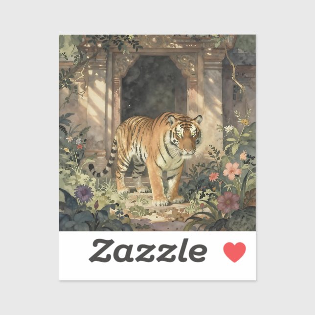 Majestic Tiger Walking in the Ancient Dunes (Sheet)