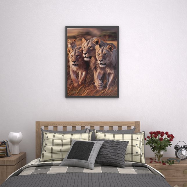 Majestic Trio Roaming Through Tall Grass Poster (Creator Uploaded)