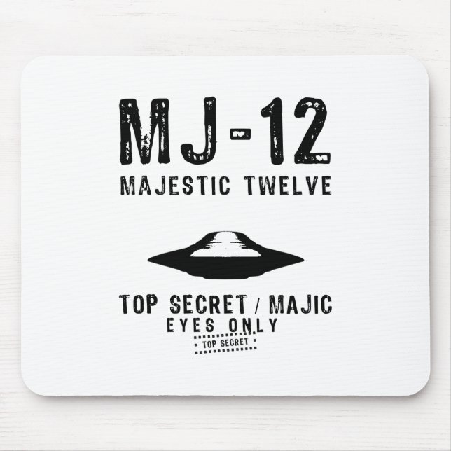 Majestic Twelve MJ-12 Mousepad (Front)