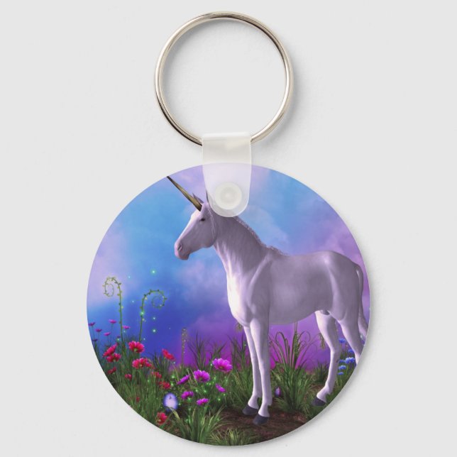 Majestic Unicorn Key Ring (Front)