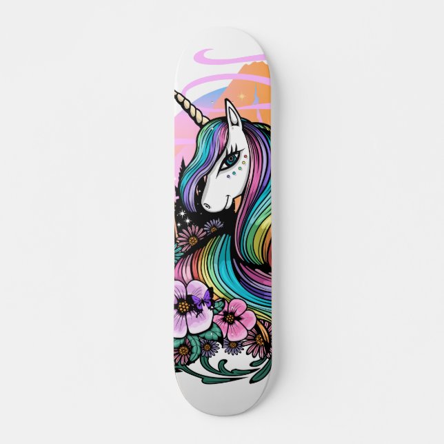 Majestic Unicorn Skateboard (Front)