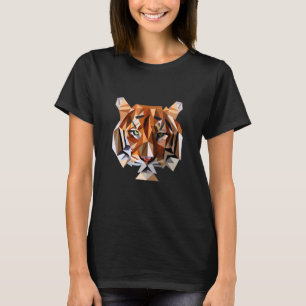 Majestic Vector Tiger Head with Cool Artwork T-Shirt