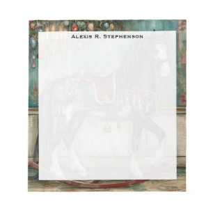 Majestic Victorian Christmas Horse Notepad